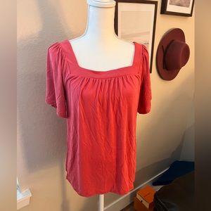 Loft square neck baby doll tee. Size medium excellent condition Softest material